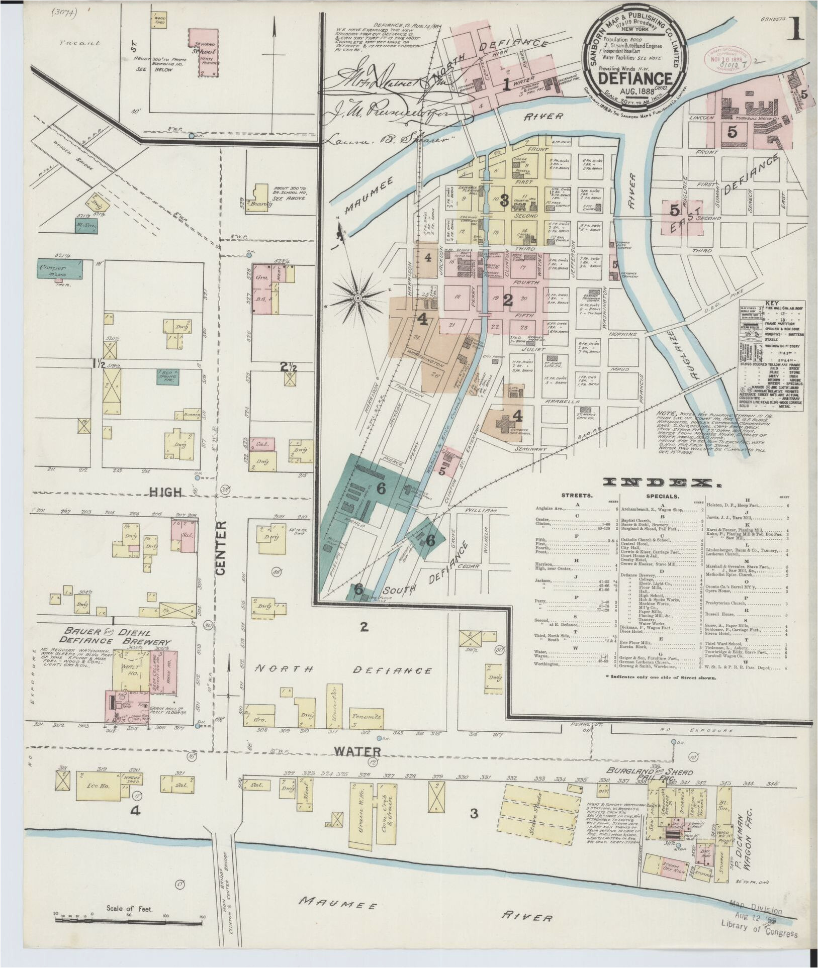 Eaton Ohio Map Map Ohio Library Of Congress