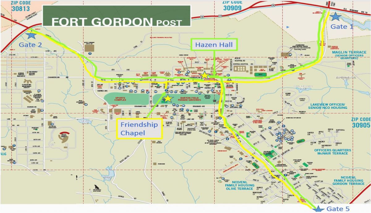 Fort Gordon Map Graduation secretmuseum