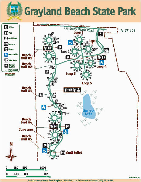 Fruit Loop oregon Map Grayland Beach State Park Grayland Beach State Park Map