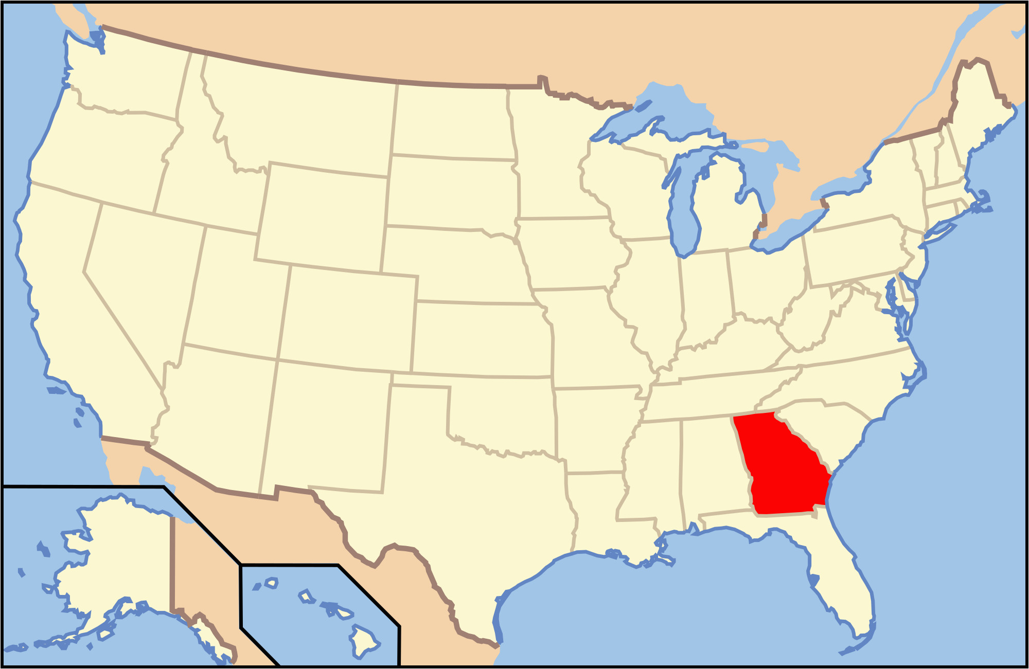 Georgia Map Rivers Bulloch County Georgia Wikipedia