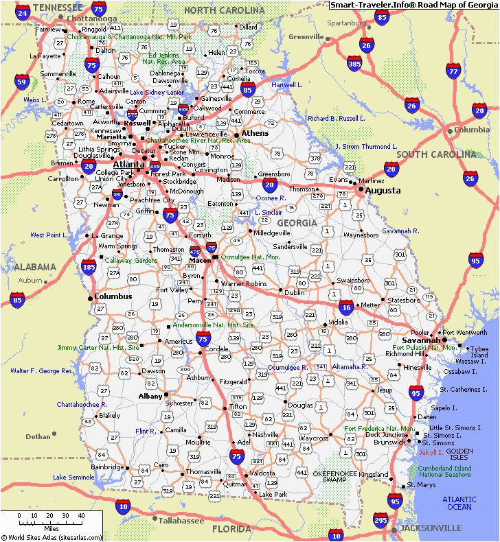 Hiawassee Georgia Map Georgia Savannah Jekyll St Simon S islands the Golden isles