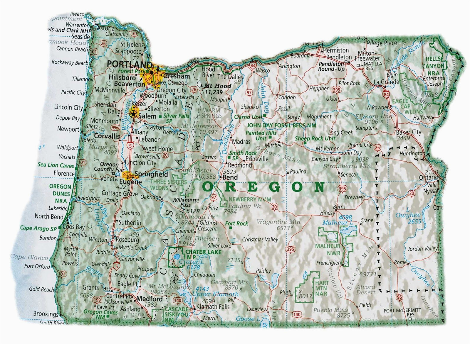Junction City oregon Map Map or oregon Citys Online Maps oregon Map with Cities Travel