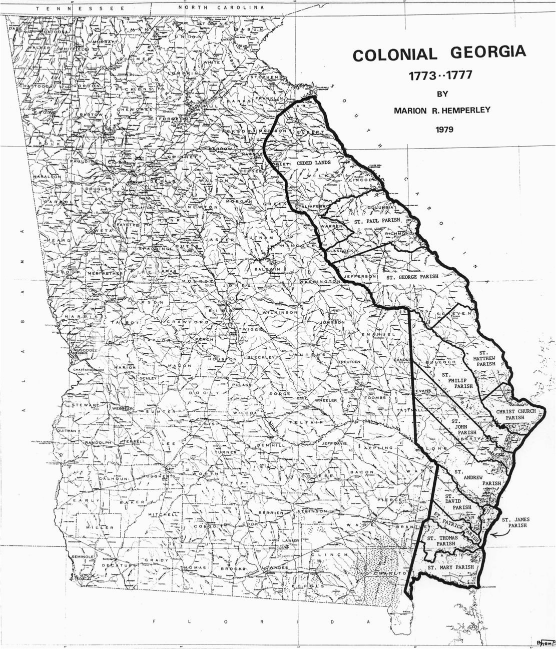 Map Of Georgia Colony In 1732 the Usgenweb Archives Digital Map Library Georgia Maps Index