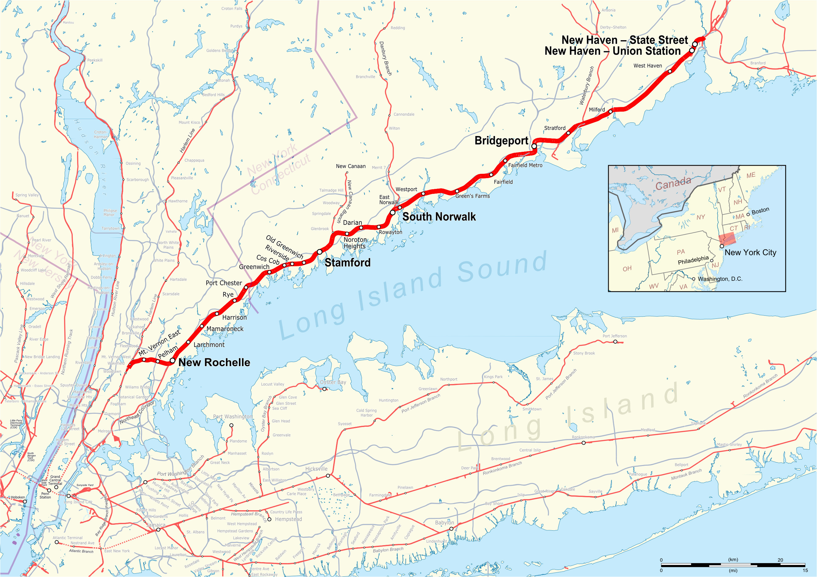 Map Of Hell Michigan New Haven Line Wikiwand