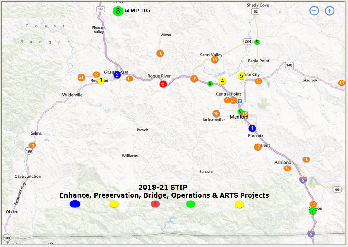 Map Of Josephine County oregon oregon Department Of Transportation Region 3 Statewide