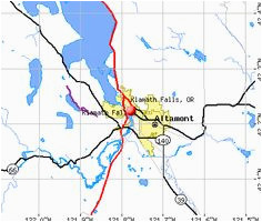 Map Of Klamath Falls oregon Pinterest