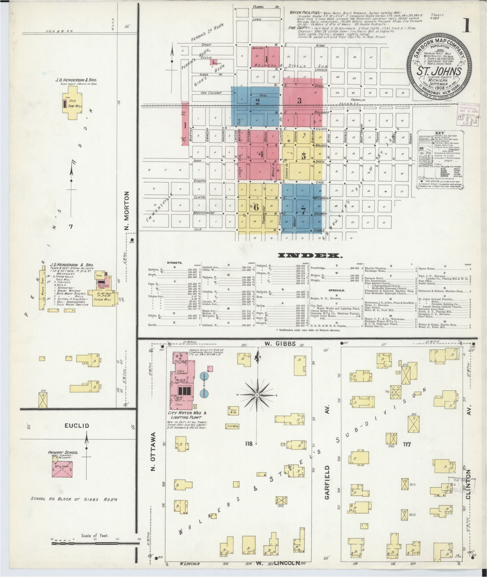 Map Of Lapeer Michigan Map Michigan Library Of Congress