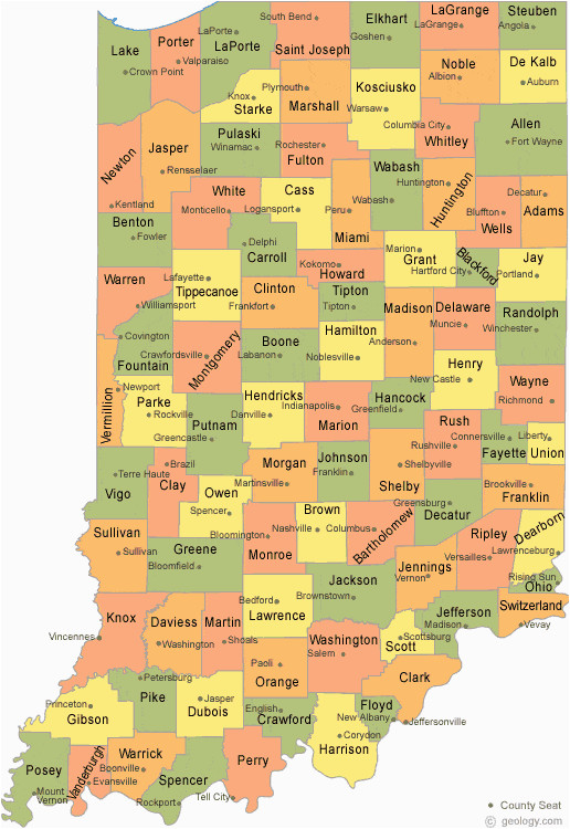 Map Of Miami County Ohio Indiana County Map