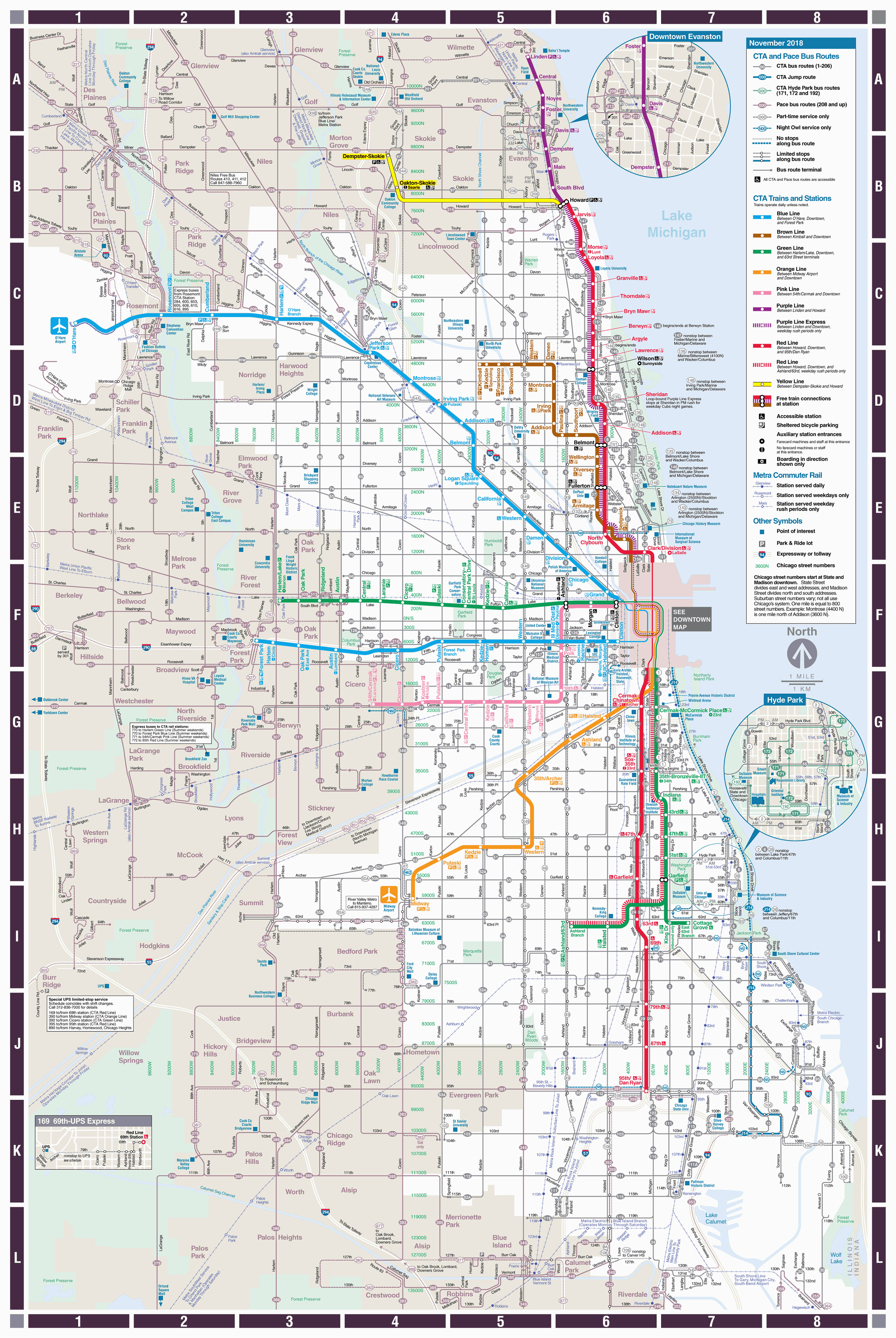 Map Of Michigan Ave Chicago Web Based System Map Cta