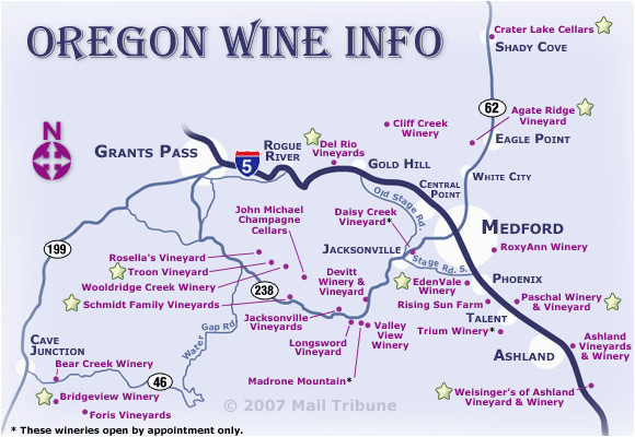 Map Of oregon Wine Country Map Good Map Of oregon Wineries Diamant Ltd Com
