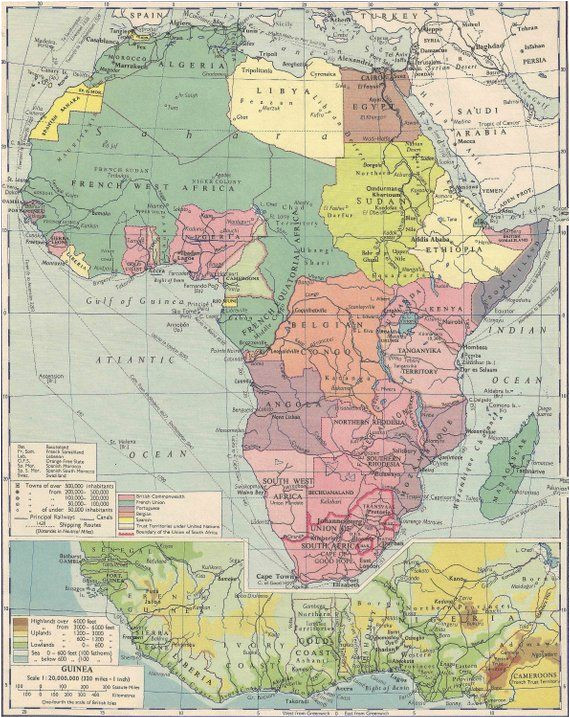 Map Of Philomath oregon Colonial Africa Political Map 1950 Travel Adventure Maps for Home