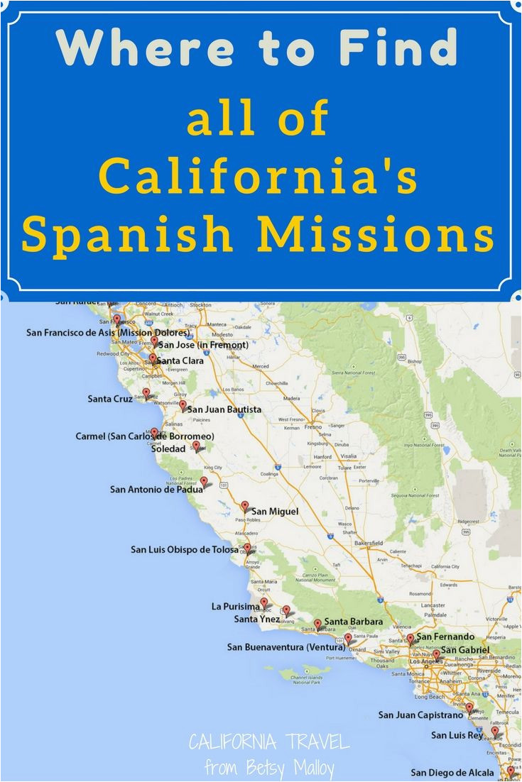 Map Of the California Missions On A Mission Map Of California S Historic Spanish Missions In 2019