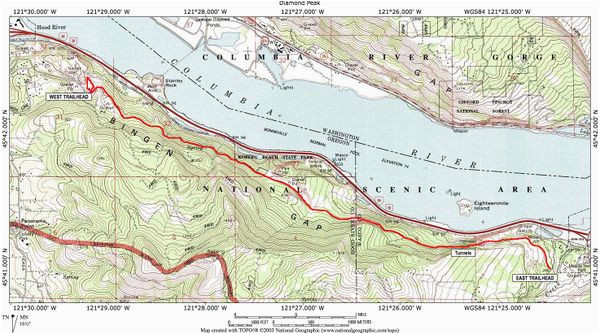 Map Of the oregon Trail Route Mosier Twin Tunnels Hike Hiking In Portland oregon and Washington