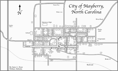 Mayberry north Carolina Map Locations Mentioned In Tags Mayberry Wiki Fandom Powered by Wikia