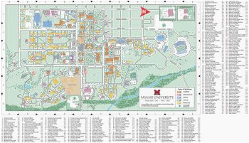 Miami Of Ohio Map Ohio U Campus Map Oxford Campus Map Miami University Click to Pdf