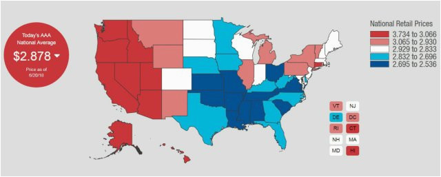 Michigan Gas Prices Map the 10 States with the Highest Average Gas Prices Best States Us