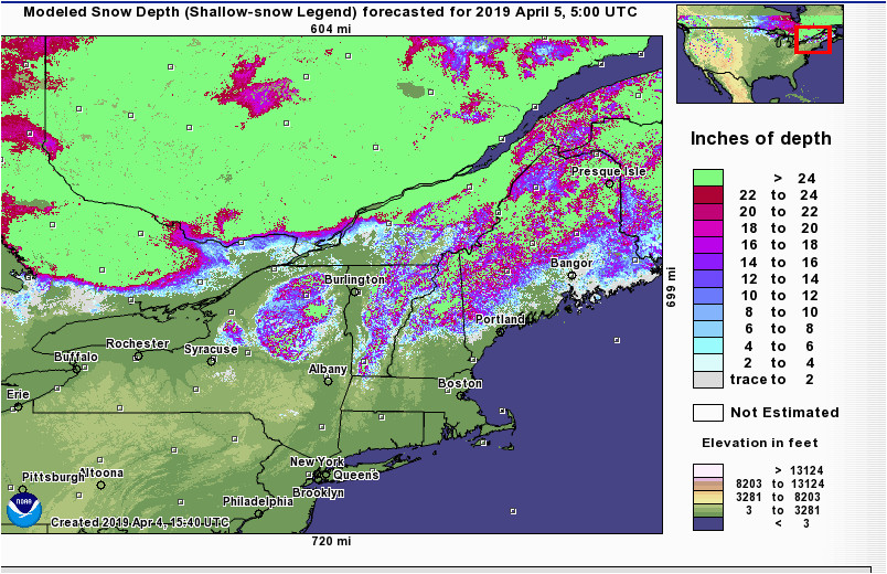 Michigan Snow Coverage Map Nerfc Snow Page