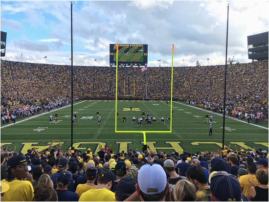 Michigan Stadium Map View From End Zone Picture Of Michigan Stadium Ann Arbor