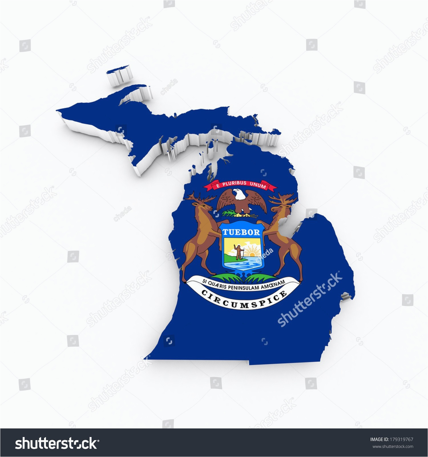 Michigan State In Usa Map United States Map with Flag Colors Unique United States Map with