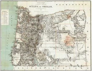 Molalla oregon Map 1879 oregon Map or Hillsboro Madras north Bend Molalla Jefferson