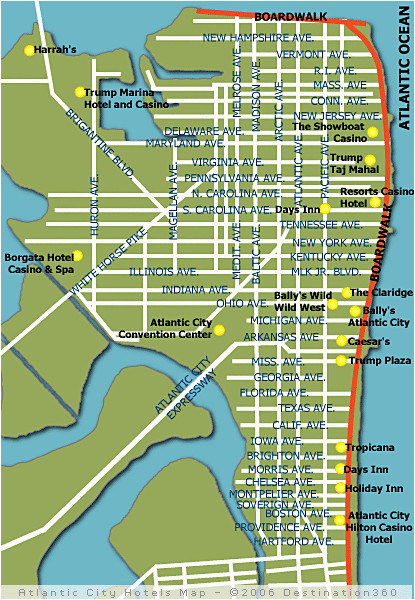 Ohio Casino Map atlantic City Hotel Map Find Your Way Around Using the Map Of