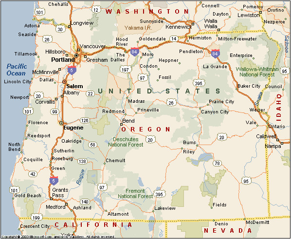 Portland oregon Counties Map oregon Counties Maps Cities towns Full Color Modern Design 20540