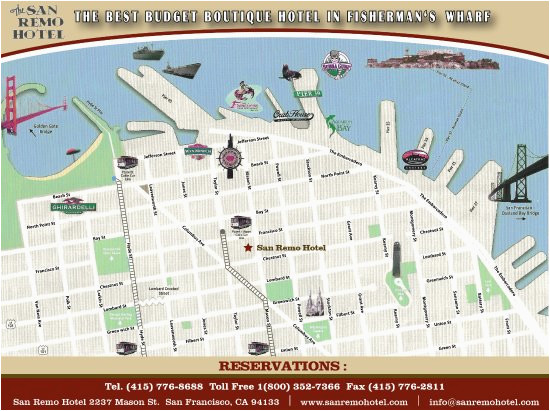 San Remo California Map Map Picture Of San Remo Hotel San Francisco Tripadvisor