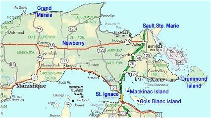 Show Me A Map Of Michigan Map Of Eastern Upper Peninsula Of Michigan Trips In 2019 Upper