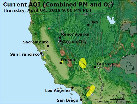 Southern California Air Quality Map Airnow Davis Ca Air Quality