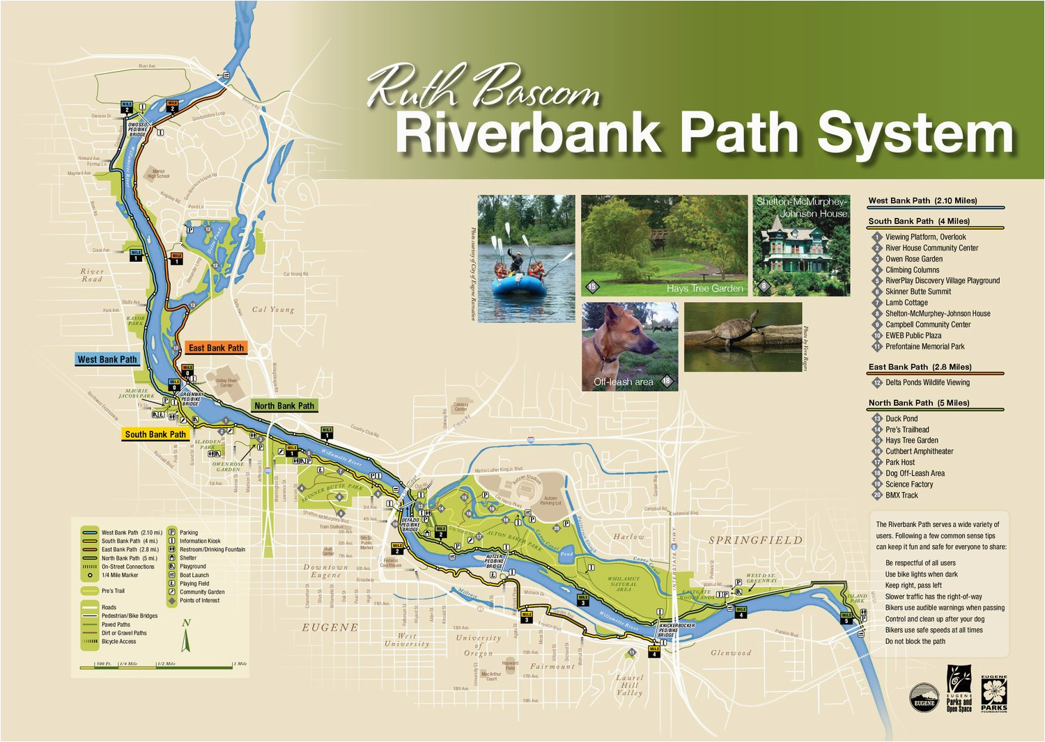 Street Map Of Eugene oregon Ruth Bascom Riverbank Path System Eugene oregon oregon Digital