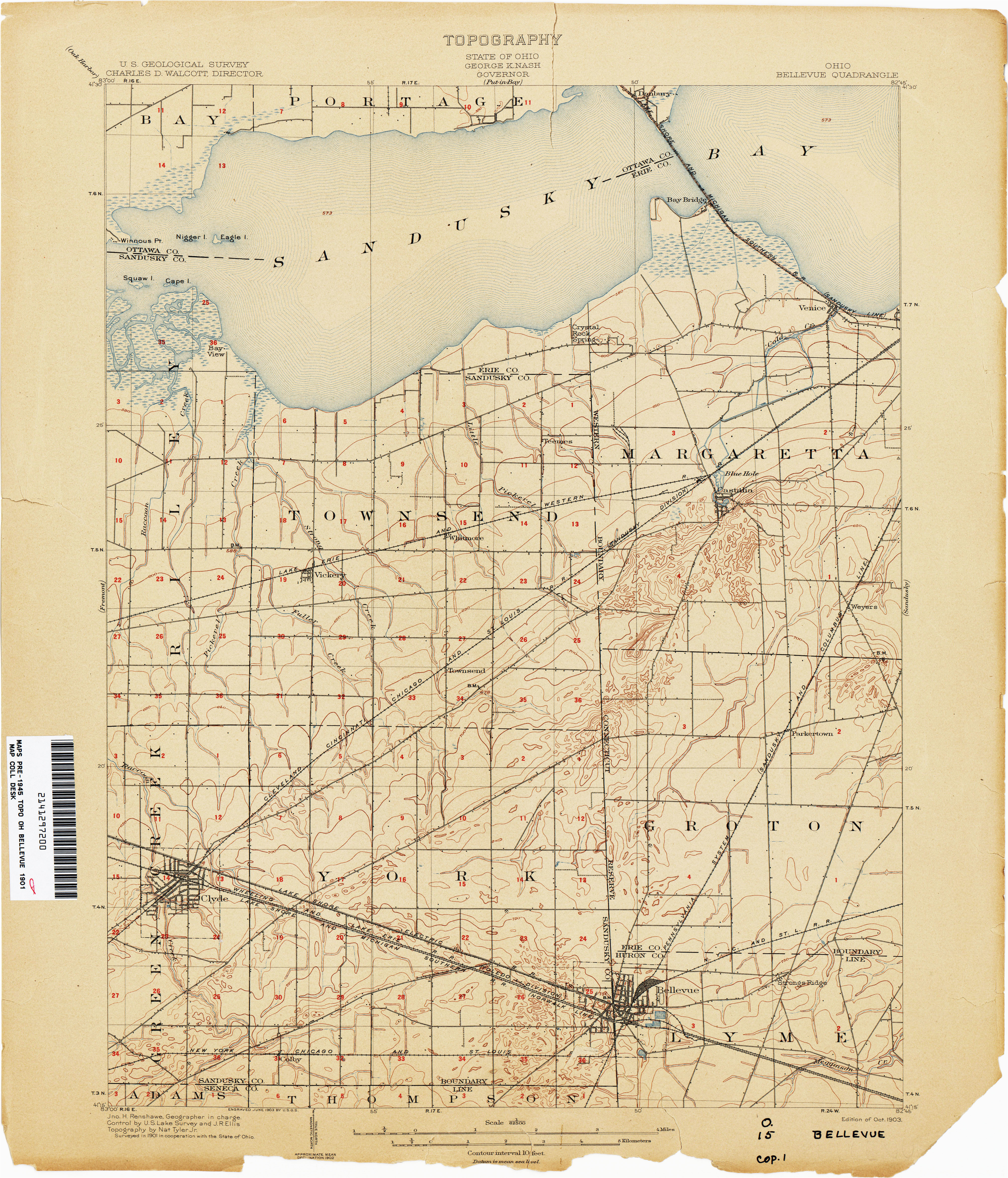 Upper Sandusky Ohio Map Ohio Historical topographic Maps Perry Castaa Eda Map Collection