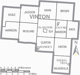 Vinton County Ohio Map Vinton County Ohio Wikivisually
