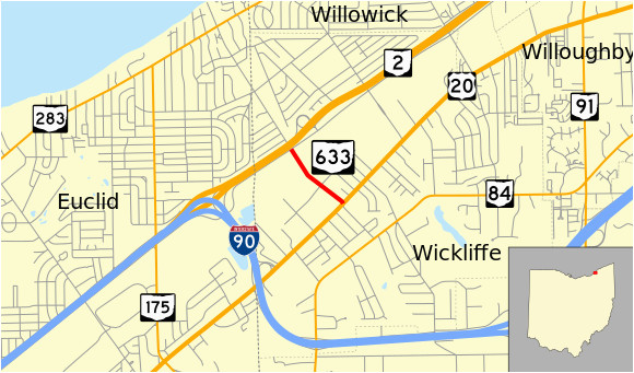 Wickliffe Ohio Map Ohio State Route 633 Wikiwand