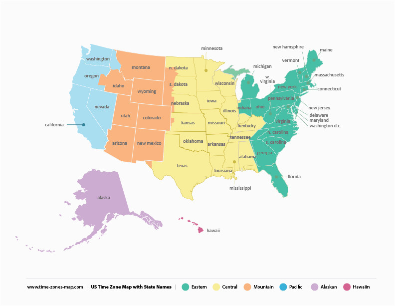 Central Time Zone Map Tennessee Us Time Zone Map