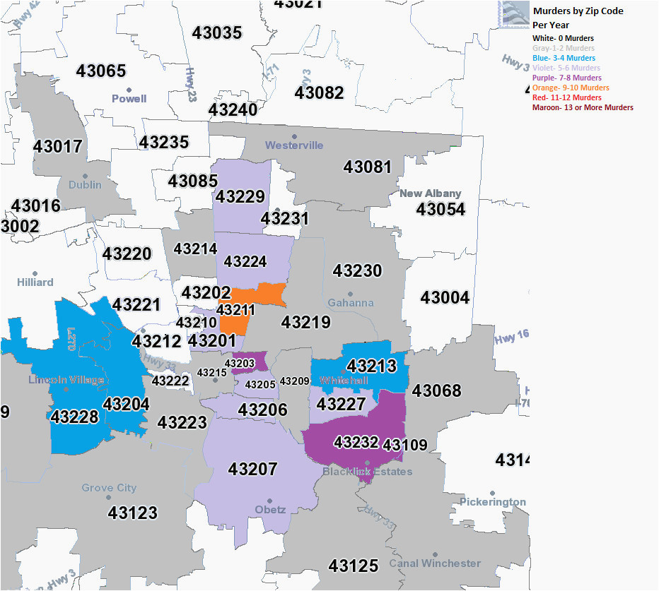 Columbus Ohio area Code Map Zip Code Map Franklin County Ohio Secretmuseum