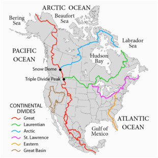 Continental Divide Map Minnesota Saint Lawrence River Divide Revolvy