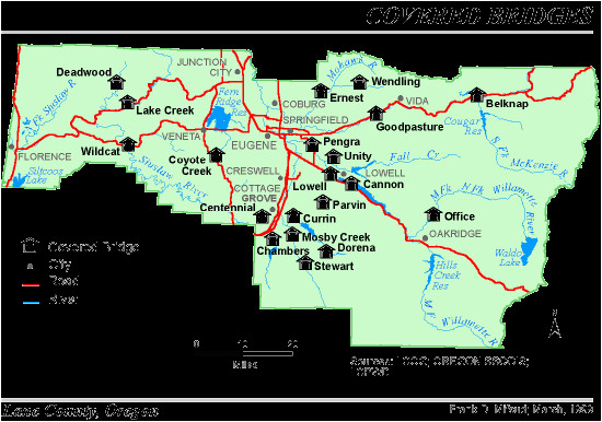 Covered Bridges oregon Map Map Of Lane County Covered Bridges Covered Bridges In oregon