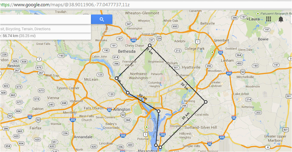 Google Maps ashland oregon Google Maps Has Finally Added A Geodesic Distance Measuring tool