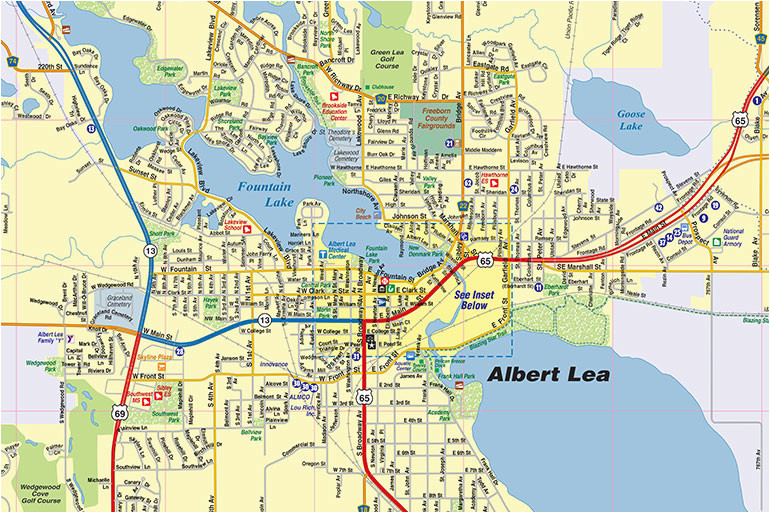 Lake City Minnesota Map Albert Lea Mn Map Interactive Map town Square Publications