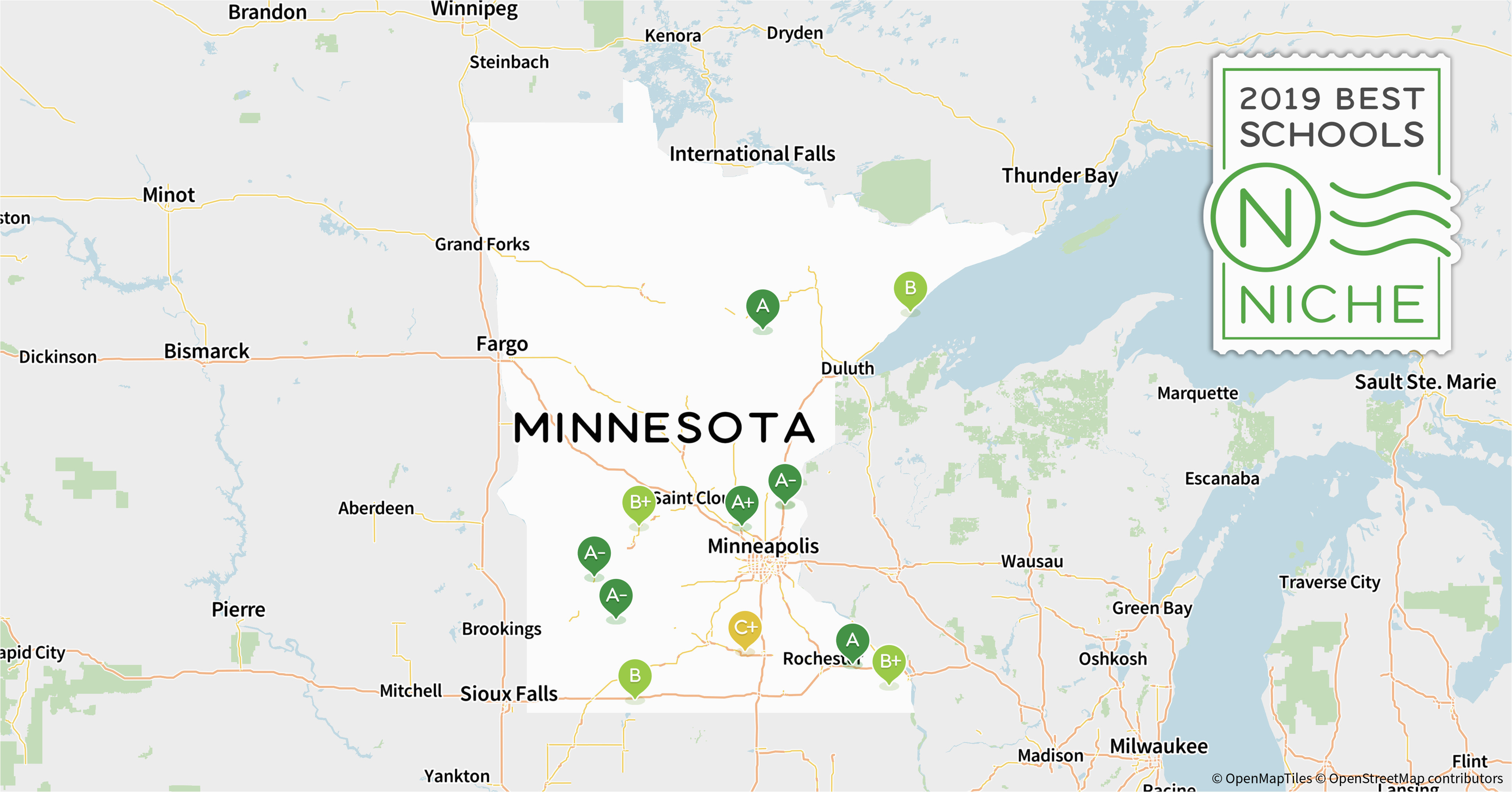 Map Of Minnesota School Districts 2019 Best Private High Schools In Minnesota Niche