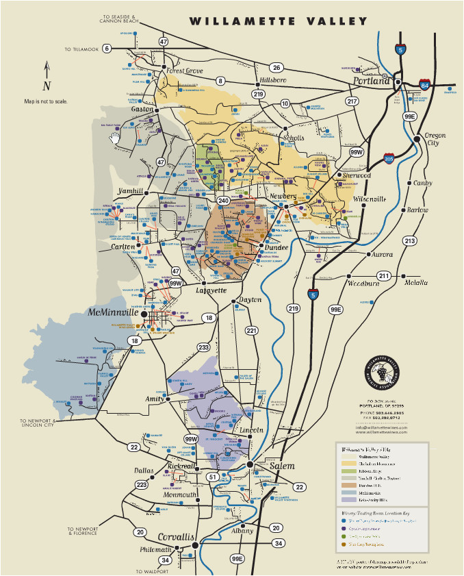 Map Of Tillamook oregon Willamette Valley Yamhill County Wine and Cuisine In 2019 oregon