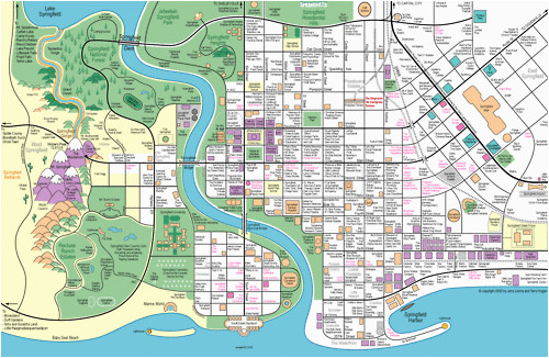 Map Springfield oregon Springfield From the Computer Game the Simpsons Virtual Map Springfield oregon Springfield From the Computer Game the Simpsons Virtual