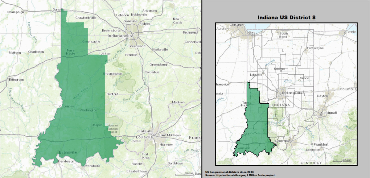 Minnesota 8th Congressional District Map Indiana S 8th Congressional District Wikipedia