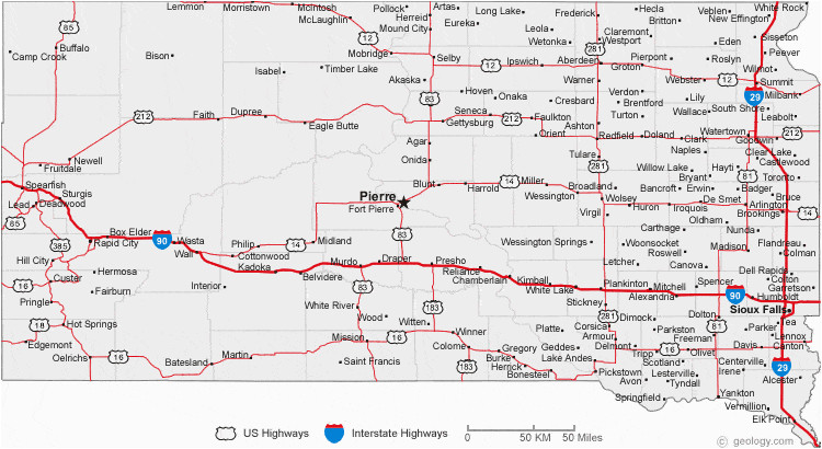 Minnesota and north Dakota Map Map Of south Dakota Cities south Dakota Road Map