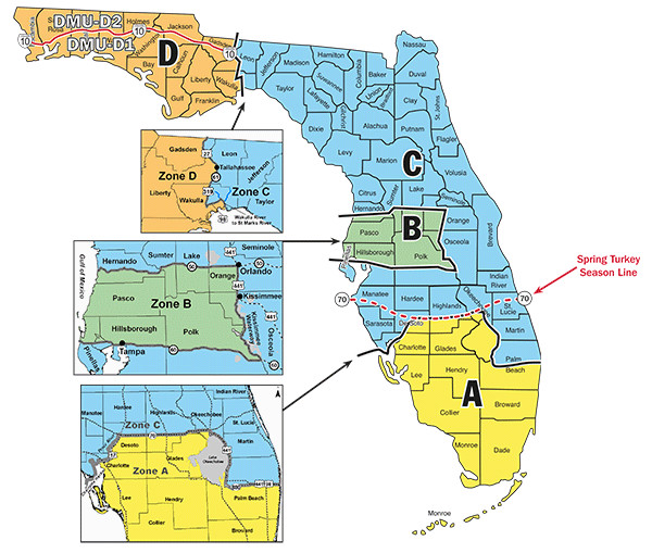 Minnesota Deer Hunting Zones Map 2014 Hunt Zones Map Hunting In Florida Deer Hog and Turkey Map