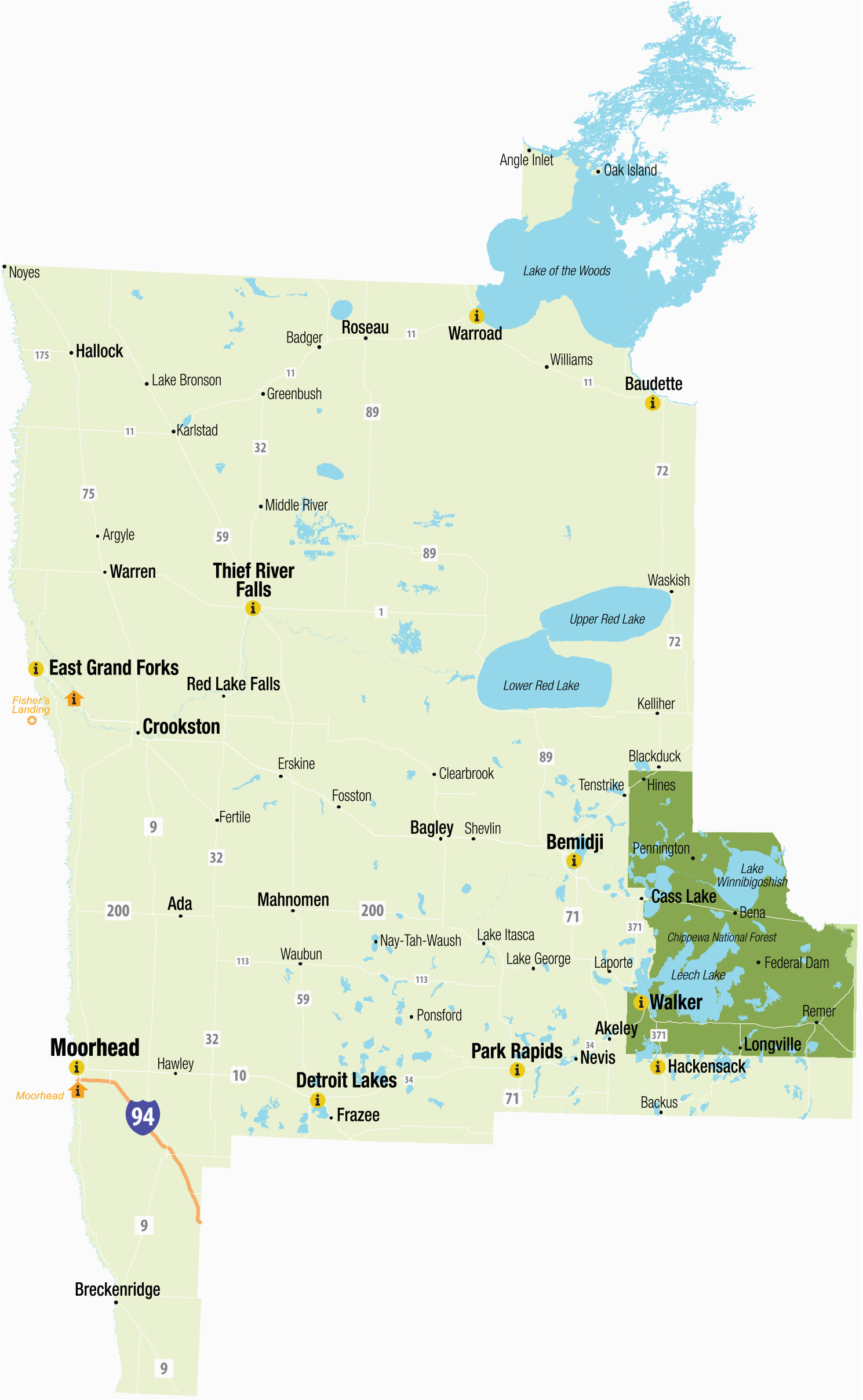 Minnesota Physical Map northwest Minnesota Explore Minnesota