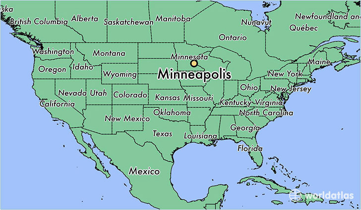 Minnesota Usa Map Location where is Minneapolis Mn Minneapolis Minnesota Map Worldatlas Com