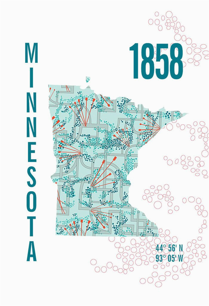 Minnesota Wetlands Map Minnesota Map Print Jhill Design Map Prints Things for My Wall