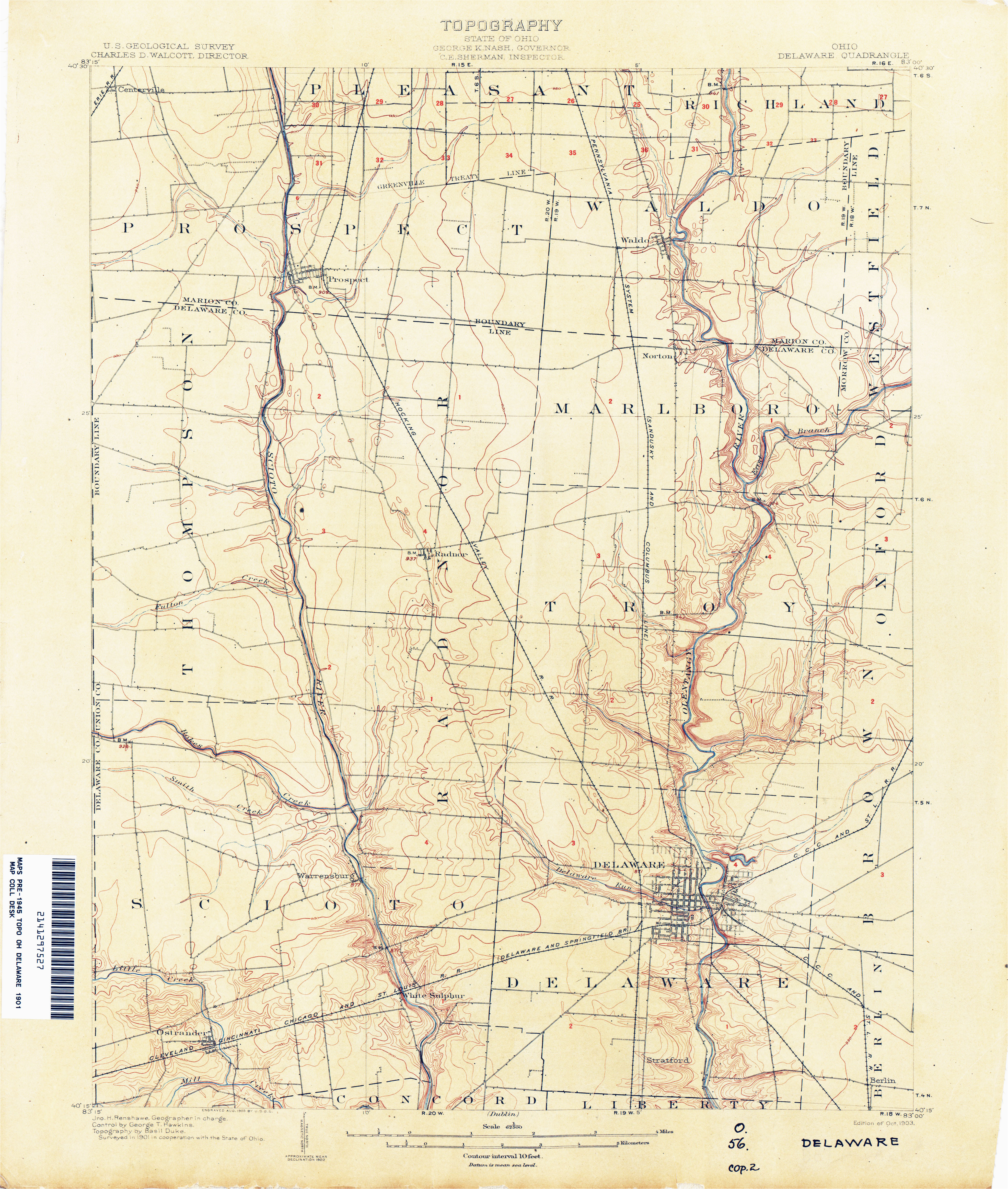 Morrow County Ohio Map Ohio Historical topographic Maps Perry Castaa Eda Map Collection