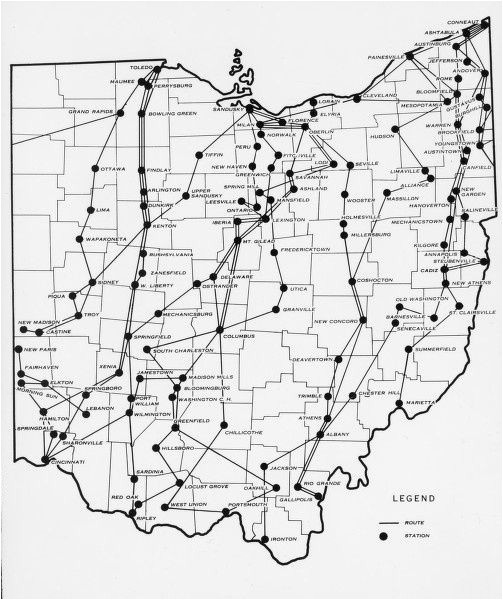 Ohio Rail Map Pinterest Ohio History Ohio History Map Of the Underground